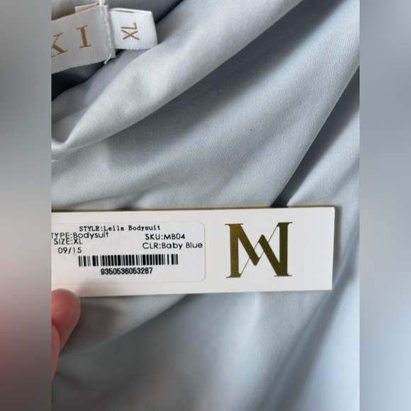 NWT Meshki Leila Baby Blue bodysuit - Picture 3 of 5